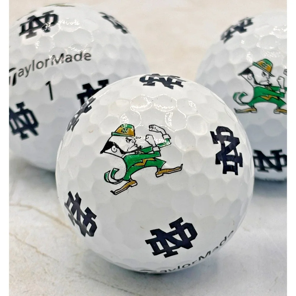 Notre Dame Fighting Irish‎ TaylorMade Tp5 Pix Golf Balls Lot of 4 No Box EUC